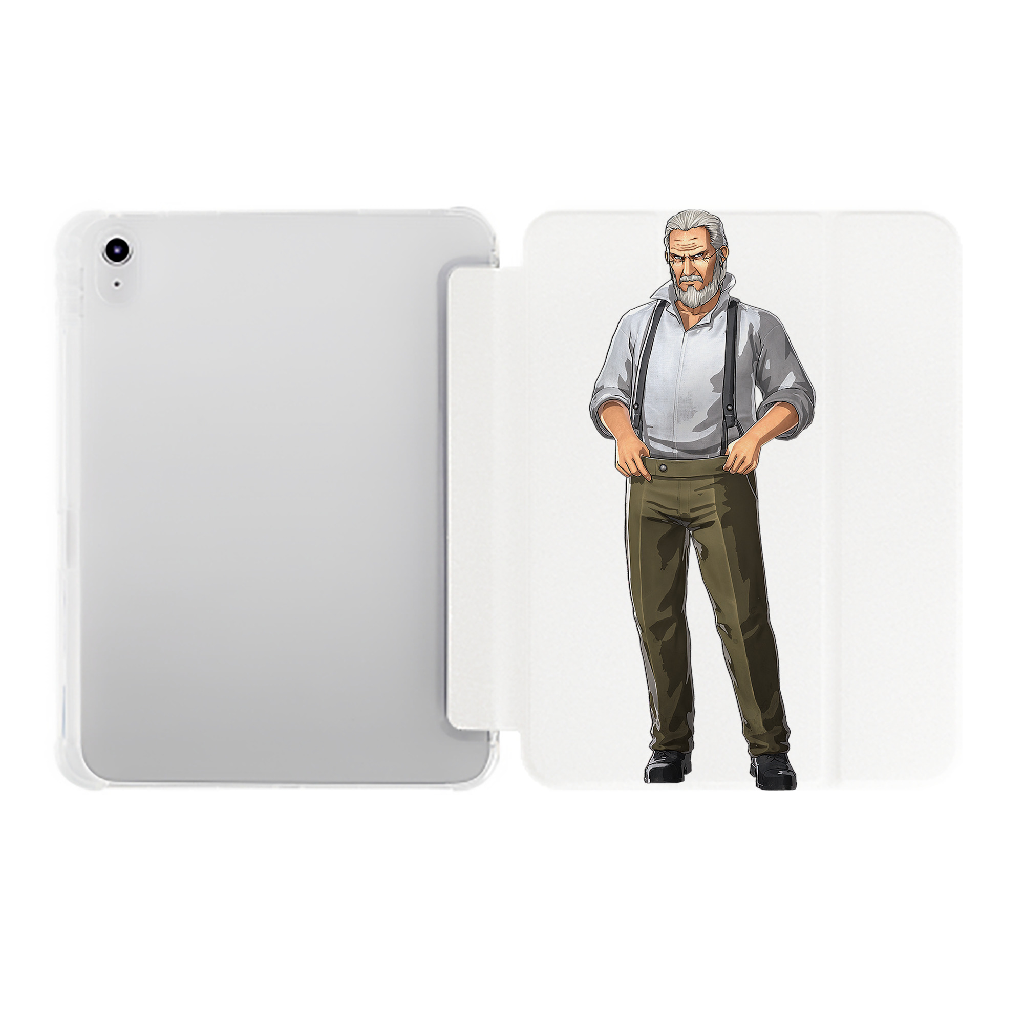 （画像用） 進撃の巨人 Attack on Titan IPad ケース ペン収納付き 三つ折りスタンド PUレザー×シリコン 対応機種9.5/10.5/10.9インチ